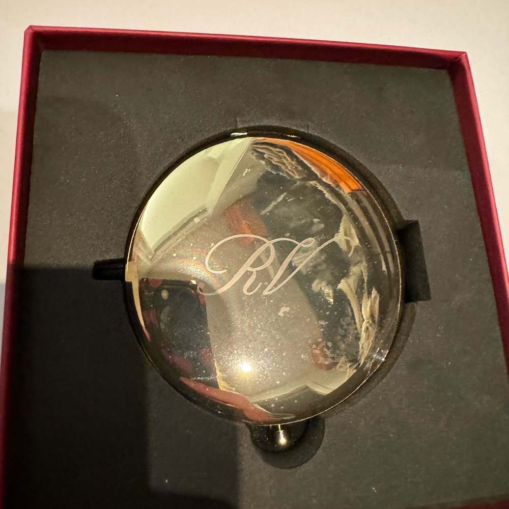 Roger Vivier Gold Compact Mirror
